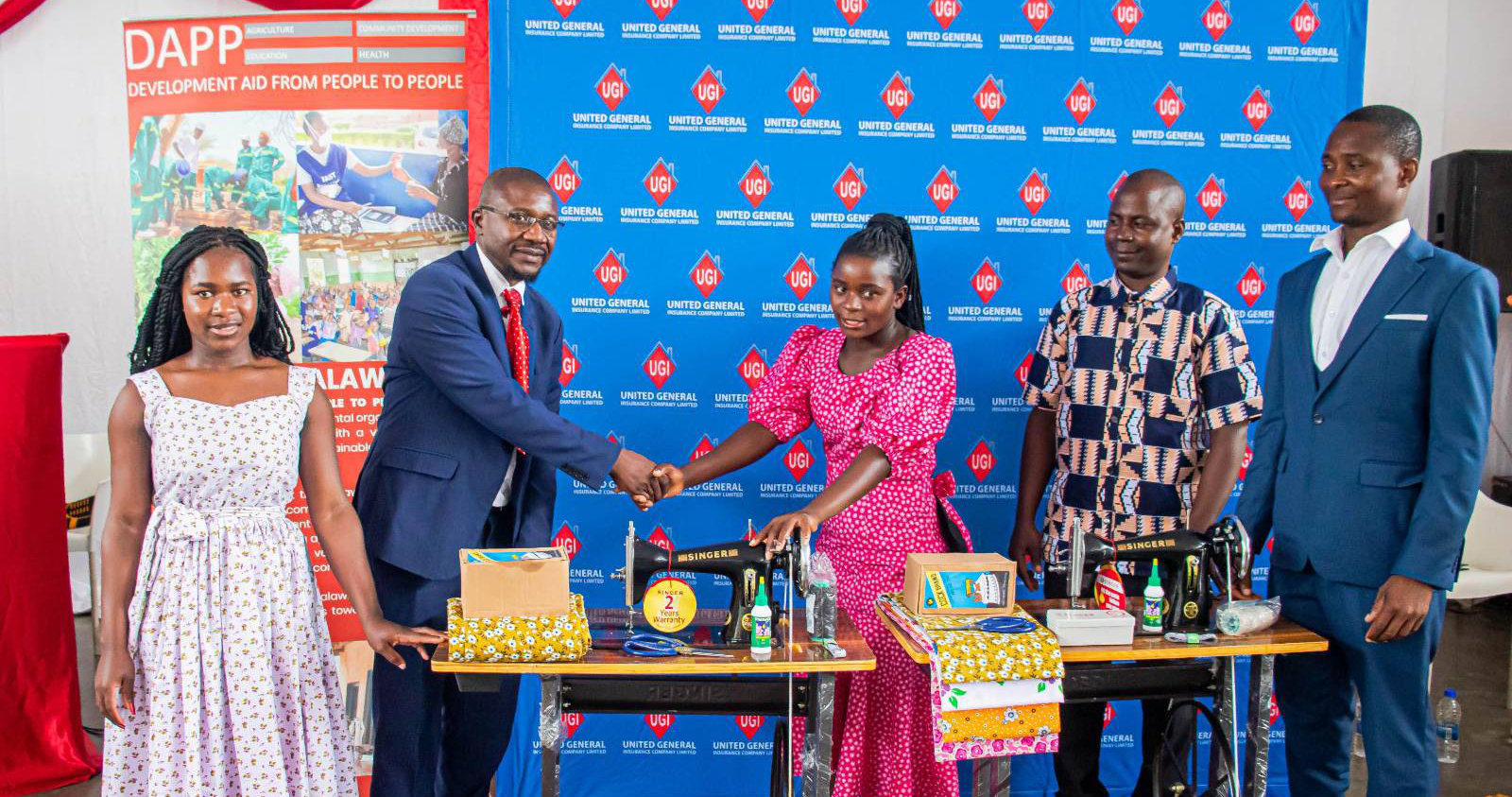 Empowered and ready for business graduates receive sewing machines and equipment to kick start their tailoring enterprises