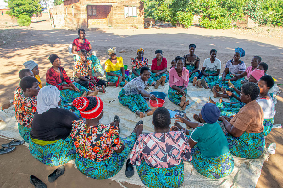Sustainable village saving and loans group meeting -  DAPP Malawi