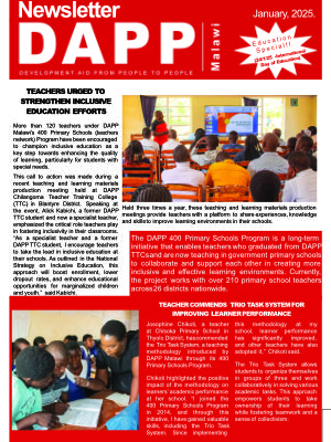 Newsletter January 2025 - DAPP Malawi